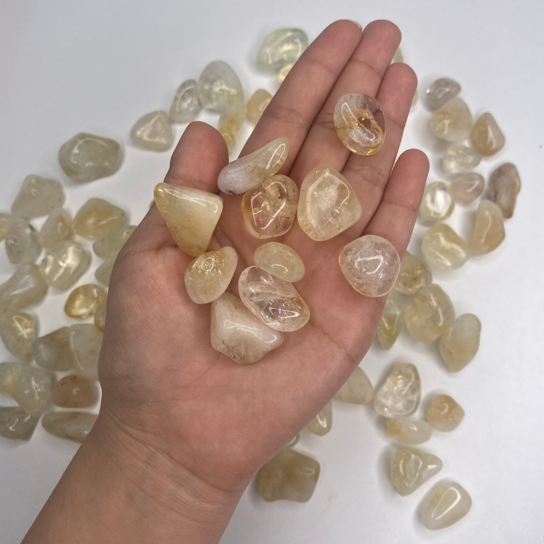 Citrine tumbled