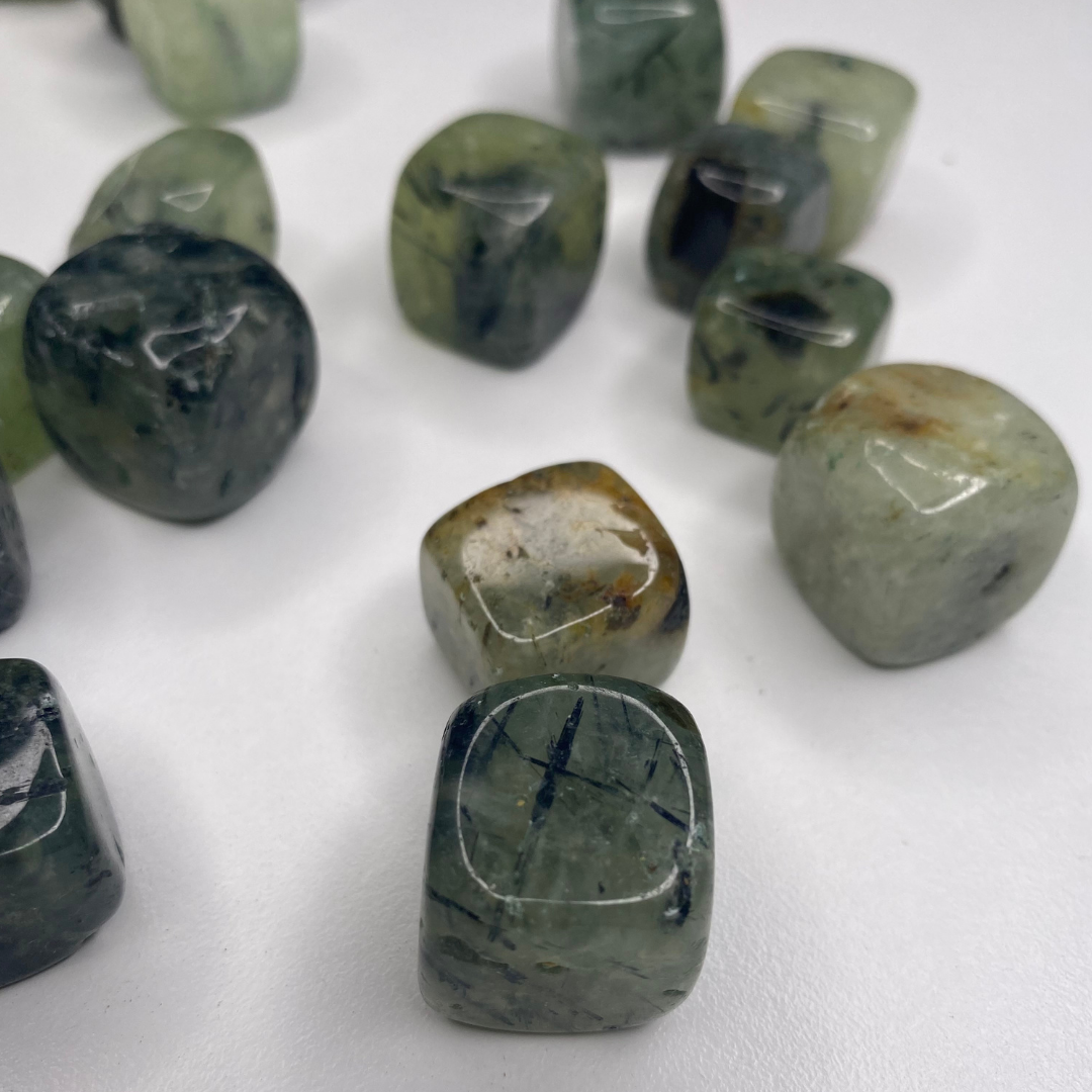 Prehnite cubes