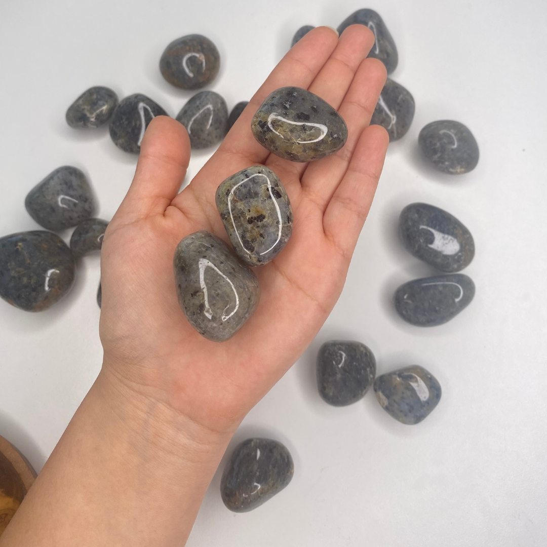 Larvikite tumbled