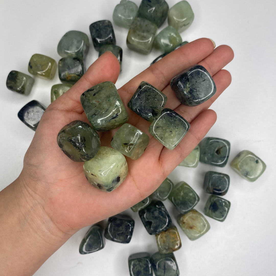 Prehnite cubes